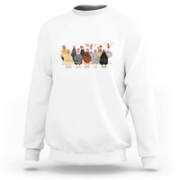 ute Christmas Chickens Sweatshirt Xmas Farm Animals - Wonder Print Shop
