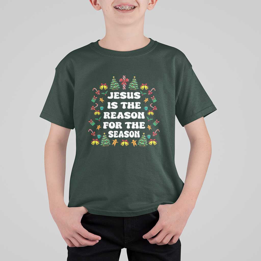 Christian Christmas T Shirt For Kid Ugly Christmas Sweaters Jesus Is The Reason For The Season - Wonder Print Shop