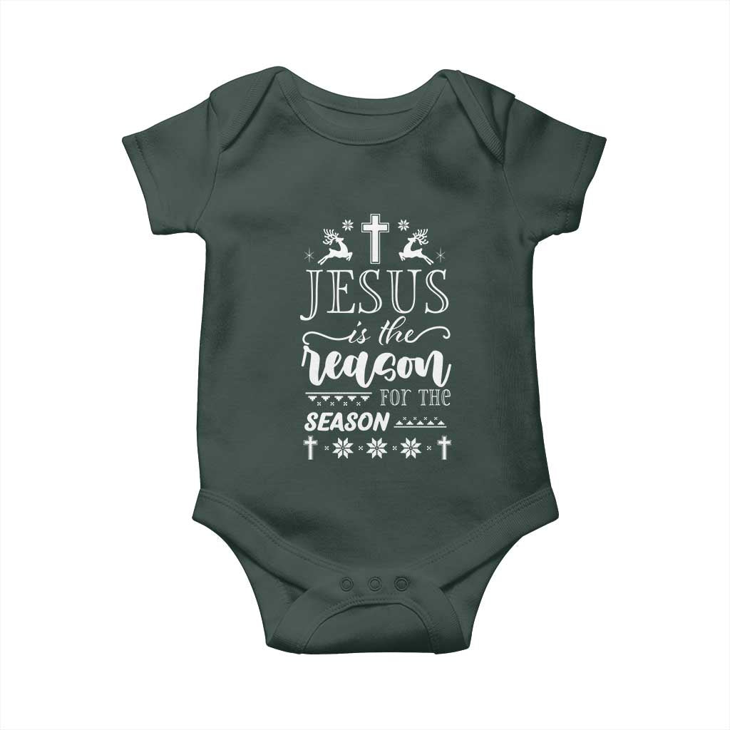 Christian Christmas Baby Onesie Jesus Is The Reason For The Season Xmas Faith