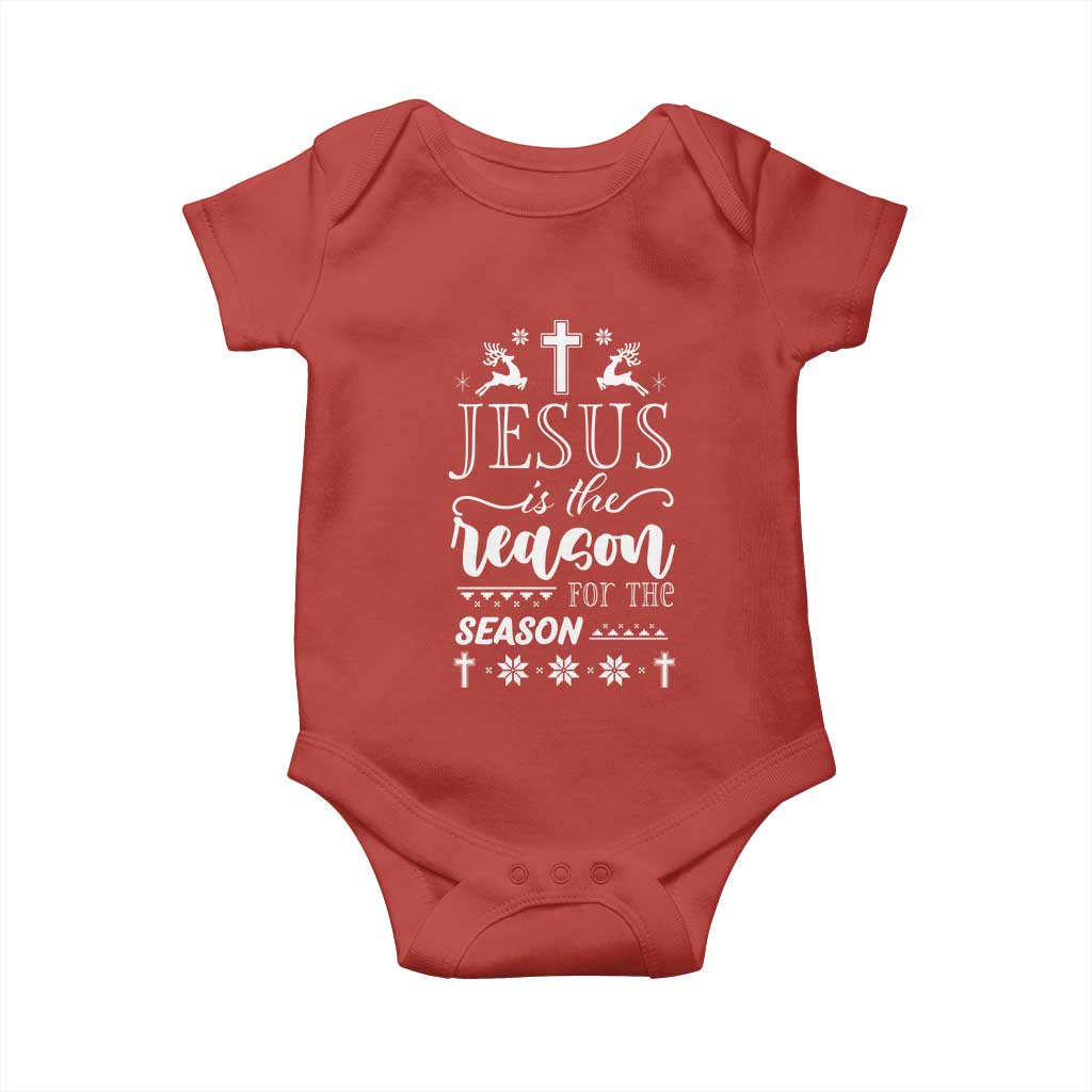 Christian Christmas Baby Onesie Jesus Is The Reason For The Season Xmas Faith