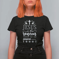 Christian Christmas T Shirt For Women Jesus Is The Reason For The Season Xmas Faith - Wonder Print Shop
