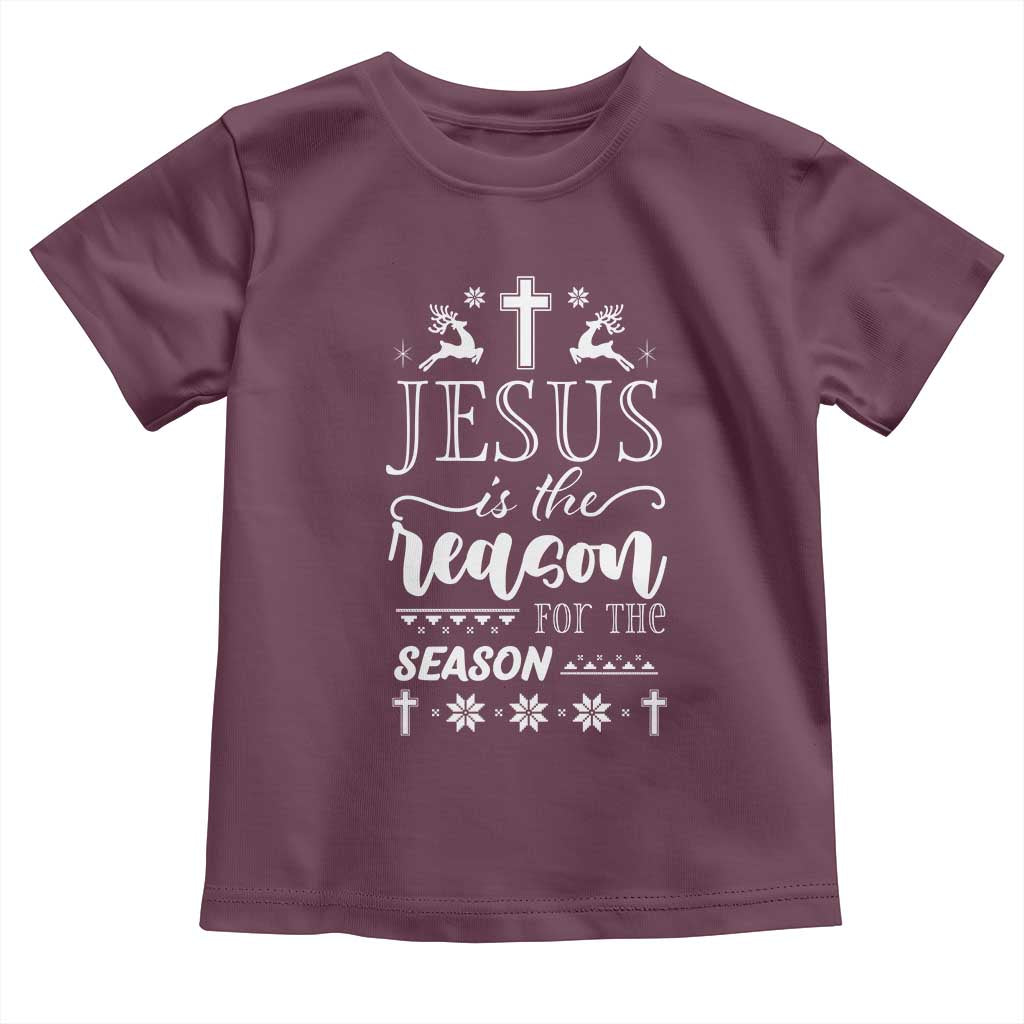 Christian Christmas Toddler T Shirt Jesus Is The Reason For The Season Xmas Faith