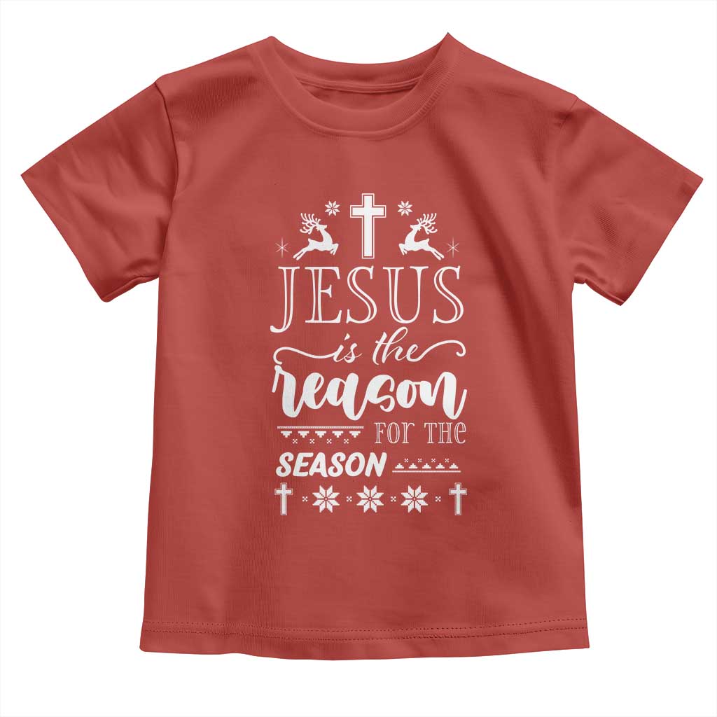 Christian Christmas Toddler T Shirt Jesus Is The Reason For The Season Xmas Faith