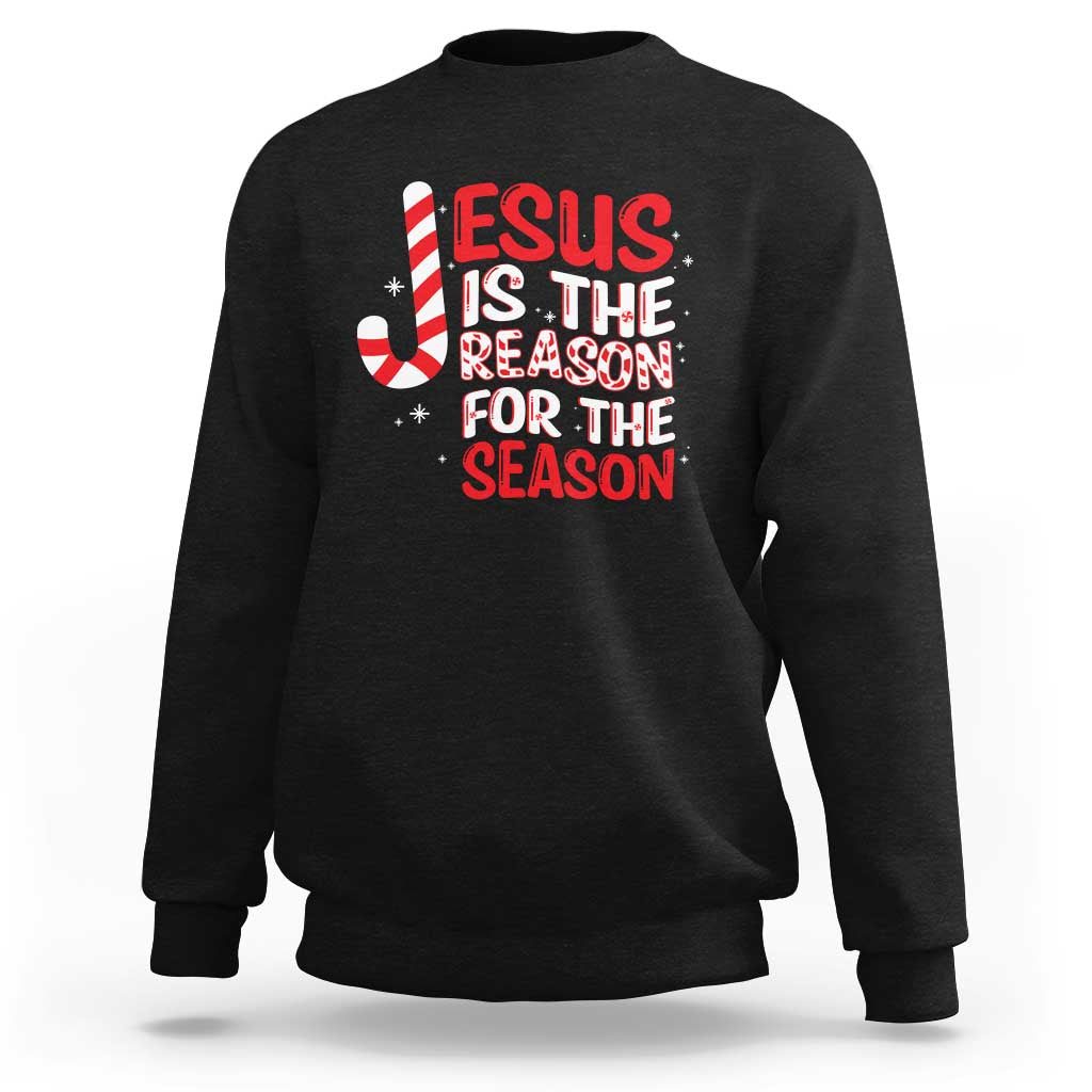 Christian Christmas Sweatshirt Jesus Is The Reason For The Season - Wonder Print Shop