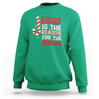 Christian Christmas Sweatshirt Jesus Is The Reason For The Season - Wonder Print Shop