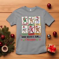 Religious Christmas T Shirt God Says I Am Xmas Christian Bible - Wonder Print Shop