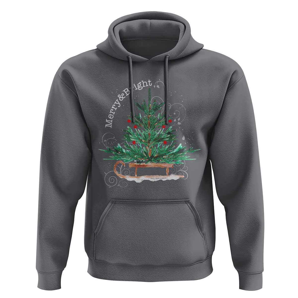 Merry & Bright Christmas Sleigh Hoodie
