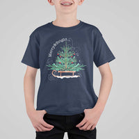 Merry & Bright Christmas Sleigh T Shirt For Kid - Wonder Print Shop