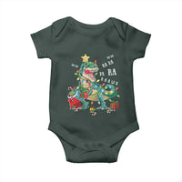 Dinosaur Christmas Baby Onesie Tree Lights Xmas Boys Men