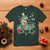 Dinosaur Christmas T Shirt Tree Lights Xmas Boys Men - Wonder Print Shop