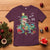 Dinosaur Christmas T Shirt Tree Lights Xmas Boys Men - Wonder Print Shop
