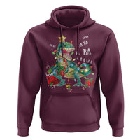 Dinosaur Christmas Hoodie Tree Lights Xmas Boys Men