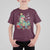 Dinosaur Christmas T Shirt For Kid Tree Lights Xmas Boys Men - Wonder Print Shop