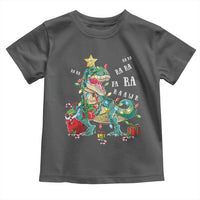 Dinosaur Christmas Toddler T Shirt Tree Lights Xmas Boys Men