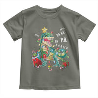 Dinosaur Christmas Toddler T Shirt Tree Lights Xmas Boys Men