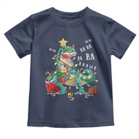 Dinosaur Christmas Toddler T Shirt Tree Lights Xmas Boys Men