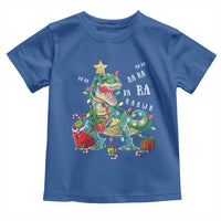 Dinosaur Christmas Toddler T Shirt Tree Lights Xmas Boys Men