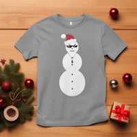 Funny Angry Snowman T Shirt Gangster Snowmen Rap Hip Hop - Wonder Print Shop