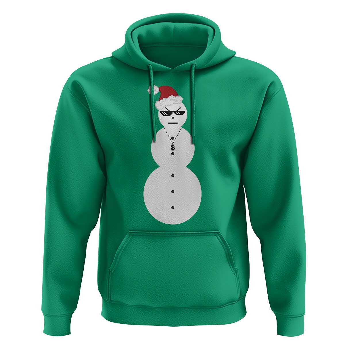 Funny Angry Snowman Hoodie Gangster Snowmen Rap Hip Hop