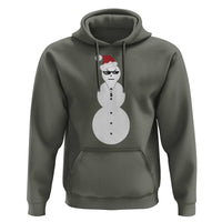 Funny Angry Snowman Hoodie Gangster Snowmen Rap Hip Hop