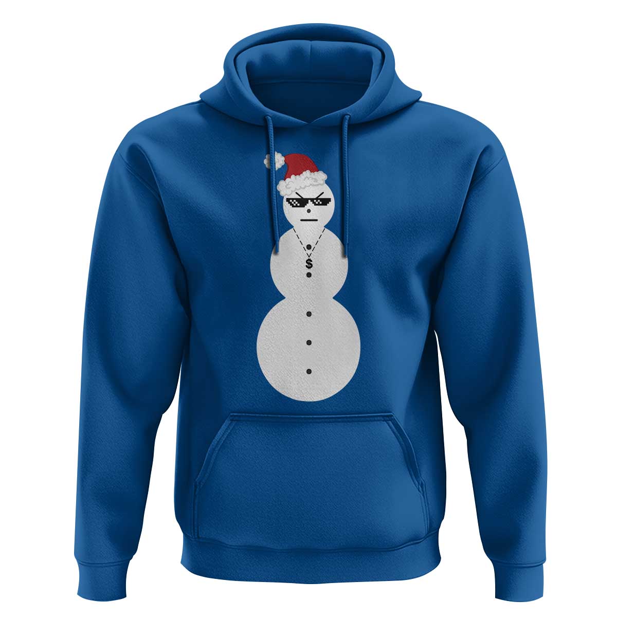 Funny Angry Snowman Hoodie Gangster Snowmen Rap Hip Hop