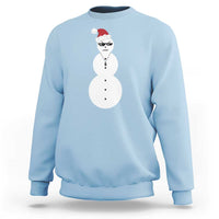 Funny Angry Snowman Sweatshirt Gangster Snowmen Rap Hip Hop - Wonder Print Shop