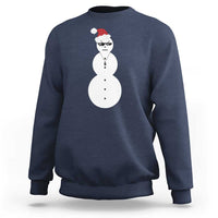 Funny Angry Snowman Sweatshirt Gangster Snowmen Rap Hip Hop - Wonder Print Shop