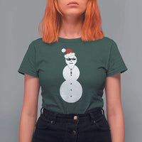 Funny Angry Snowman T Shirt For Women Gangster Snowmen Rap Hip Hop - Wonder Print Shop
