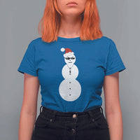 Funny Angry Snowman T Shirt For Women Gangster Snowmen Rap Hip Hop - Wonder Print Shop