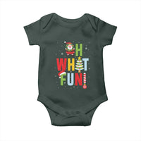 Funny Christmas Santa Baby Onesie Oh What Fun Christmas Tree And Wreath