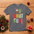 Funny Christmas Santa T Shirt Oh What Fun Christmas Tree And Wreath - Wonder Print Shop
