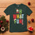 Funny Christmas Santa T Shirt Oh What Fun Christmas Tree And Wreath - Wonder Print Shop