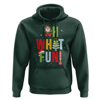 Funny Christmas Santa Hoodie Oh What Fun Christmas Tree And Wreath