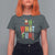 Funny Christmas Santa T Shirt For Women Oh What Fun Christmas Tree And Wreath - Wonder Print Shop