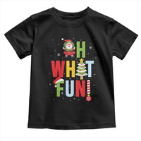 Funny Christmas Santa Toddler T Shirt Oh What Fun Christmas Tree And Wreath
