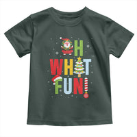 Funny Christmas Santa Toddler T Shirt Oh What Fun Christmas Tree And Wreath
