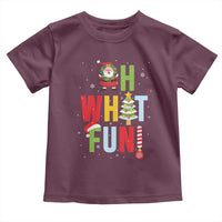 Funny Christmas Santa Toddler T Shirt Oh What Fun Christmas Tree And Wreath