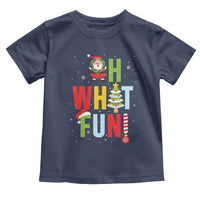 Funny Christmas Santa Toddler T Shirt Oh What Fun Christmas Tree And Wreath