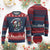 Christmas Skeleton Knitted Sweatshirt Dead Inside But Jolly AF Festive Sarcastic Snarky Skull - Wonder Print Shop