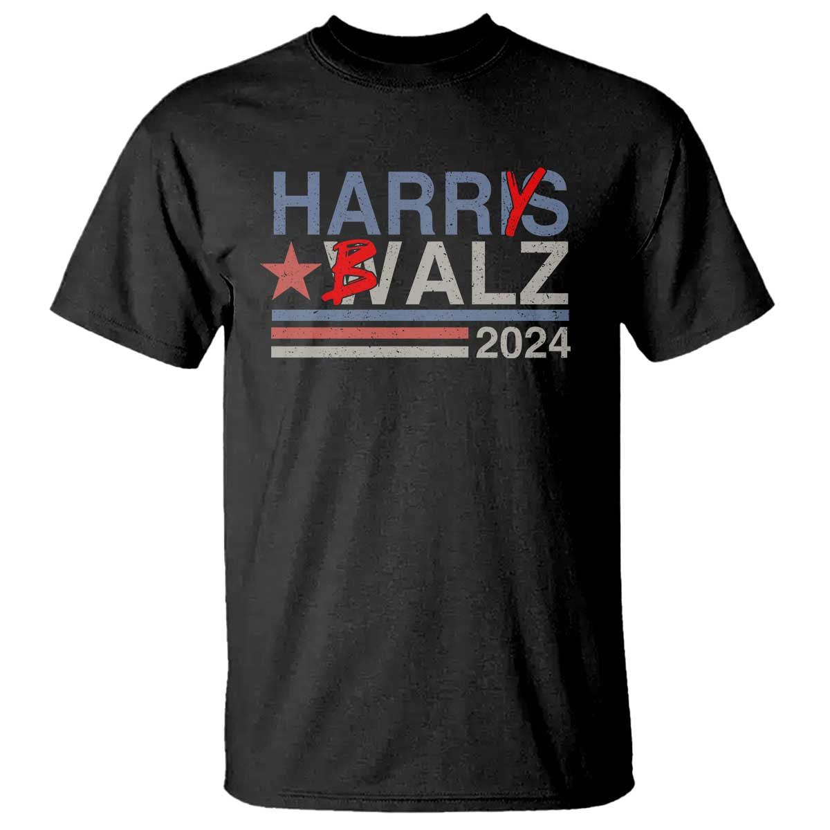 Funny Harris Walz 24 Harry Balz 2024 Meme Democratics Vote T Shirt - Wonder Print Shop
