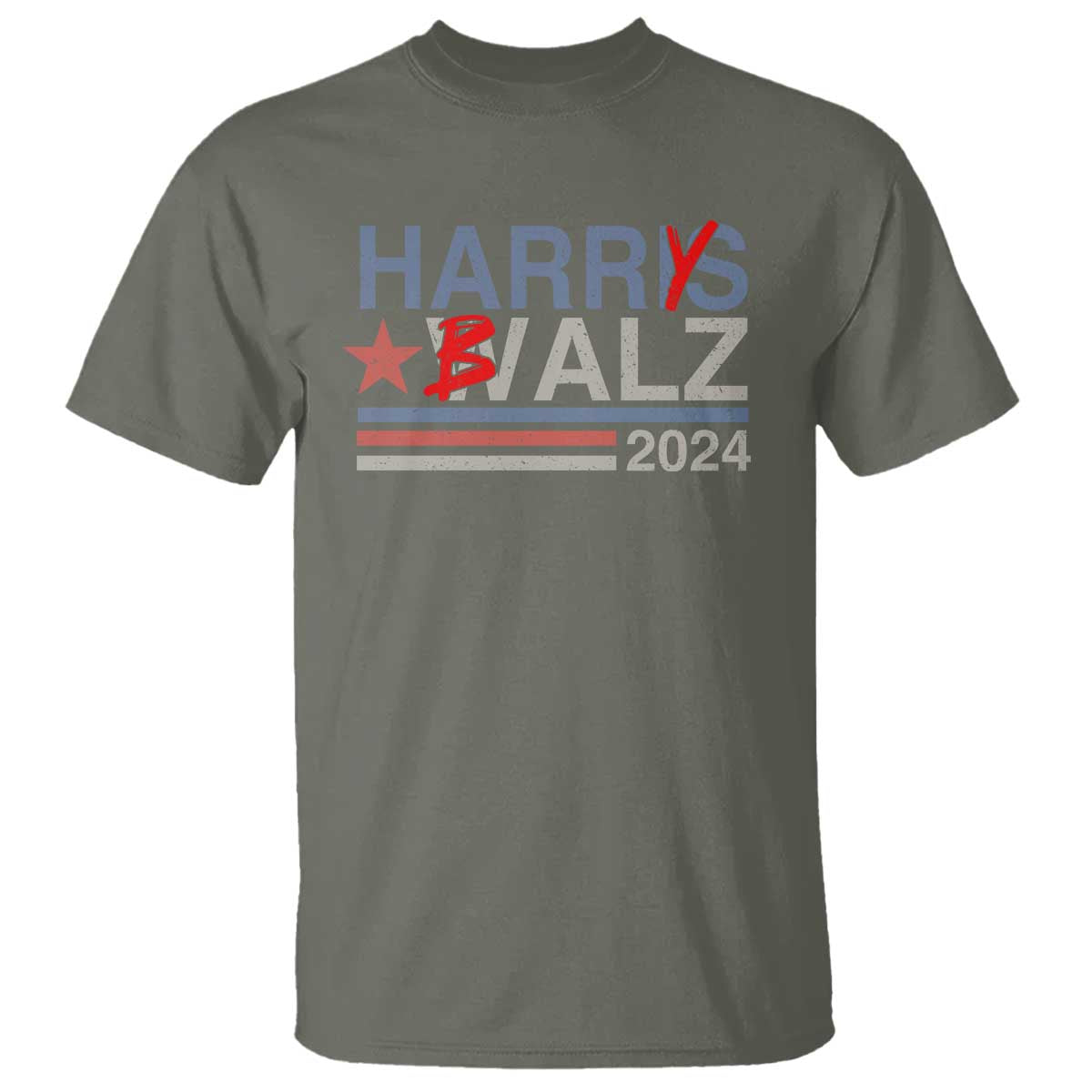 Funny Harris Walz 24 Harry Balz 2024 Meme Democratics Vote T Shirt - Wonder Print Shop