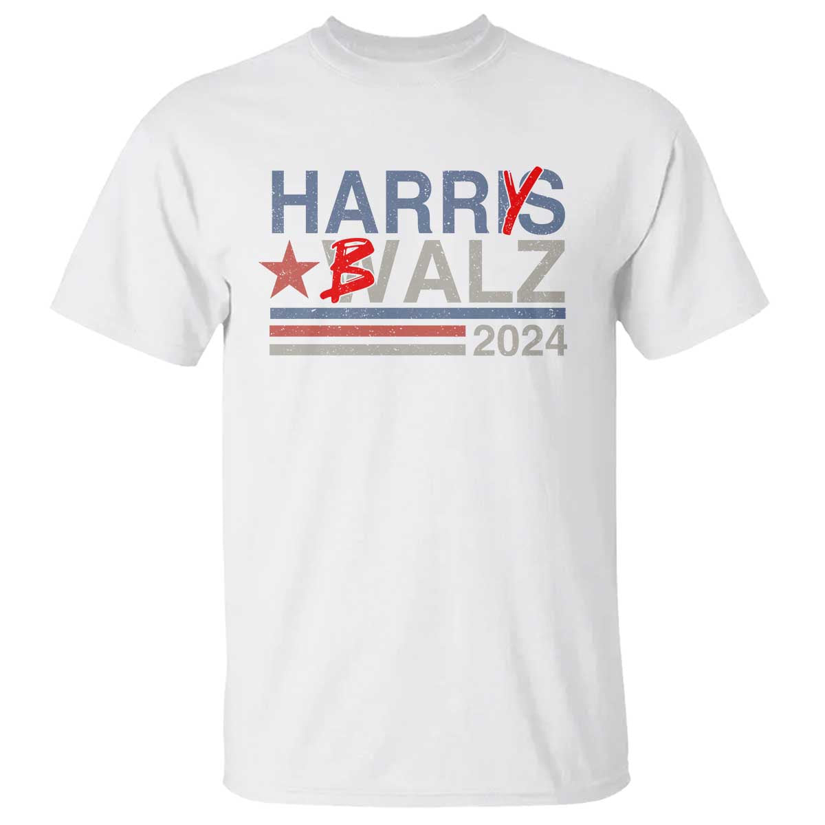 Funny Harris Walz 24 Harry Balz 2024 Meme Democratics Vote T Shirt - Wonder Print Shop