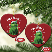 Funny Cat Christmas Ornament Ew People Xmas Gag Gift - Wonder Print Shop