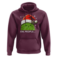 Christmas Cat Hoodie Ew People Meowy Kitten Lovers
