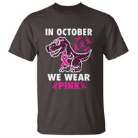 In October We Wear Pink Breast Cancer Awareness Toddler Kids T Shirt Pink Ribbon - Wonder Print Shop