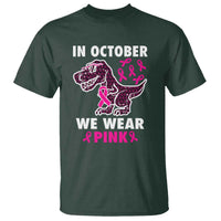 In October We Wear Pink Breast Cancer Awareness Toddler Kids T Shirt Pink Ribbon - Wonder Print Shop