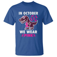 In October We Wear Pink Breast Cancer Awareness Toddler Kids T Shirt Pink Ribbon - Wonder Print Shop