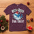 Funny Christmas T Shirt Sharkmas Shark Lights Red Santa Hat Jaw Ready For This - Wonder Print Shop