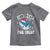 Funny Christmas Toddler T Shirt Sharkmas Shark Lights Red Santa Hat Jaw Ready For This