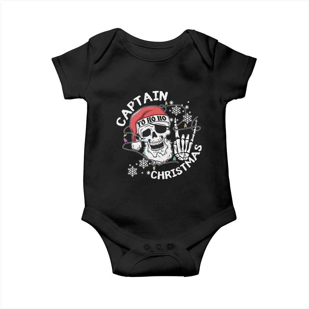 Pirate Christmas Baby Onesie Skull Skeleton Lights Pirates Caribbean Cruise